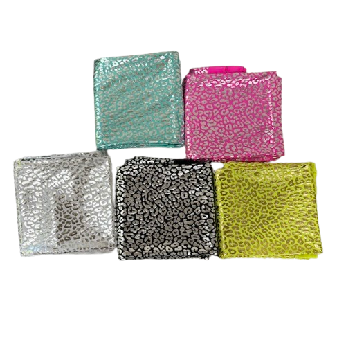 Sahara Leopard Foil Print Nylon Spandex Fabric