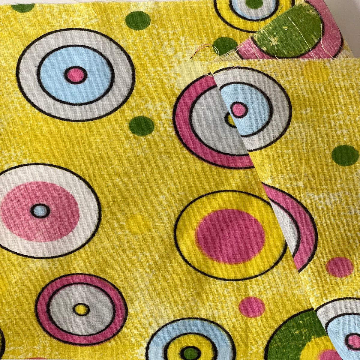 Sphere Circle Print Poly Cotton Fabric