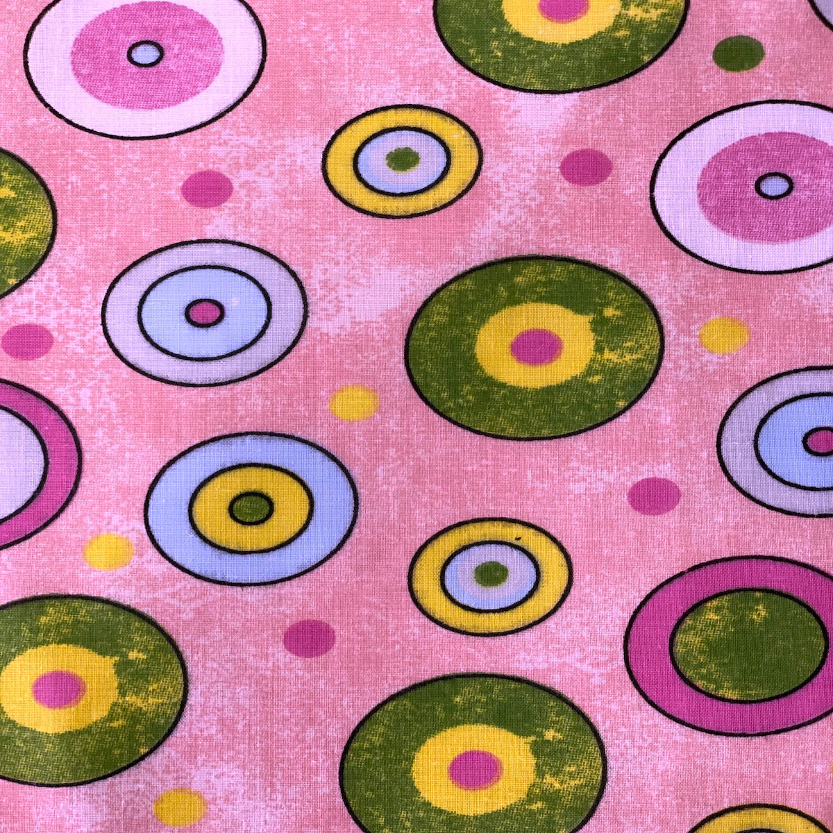 Sphere Circle Print Poly Cotton Fabric