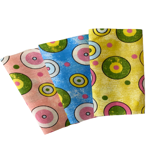 Sphere Circle Print Poly Cotton Fabric