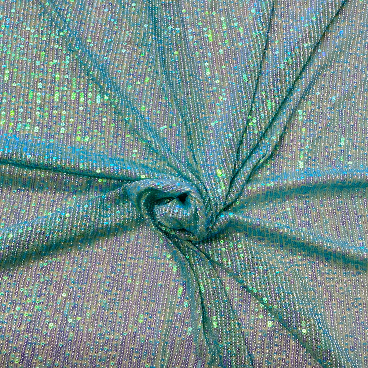 Mille Stripe Stretch Sequins Fabric