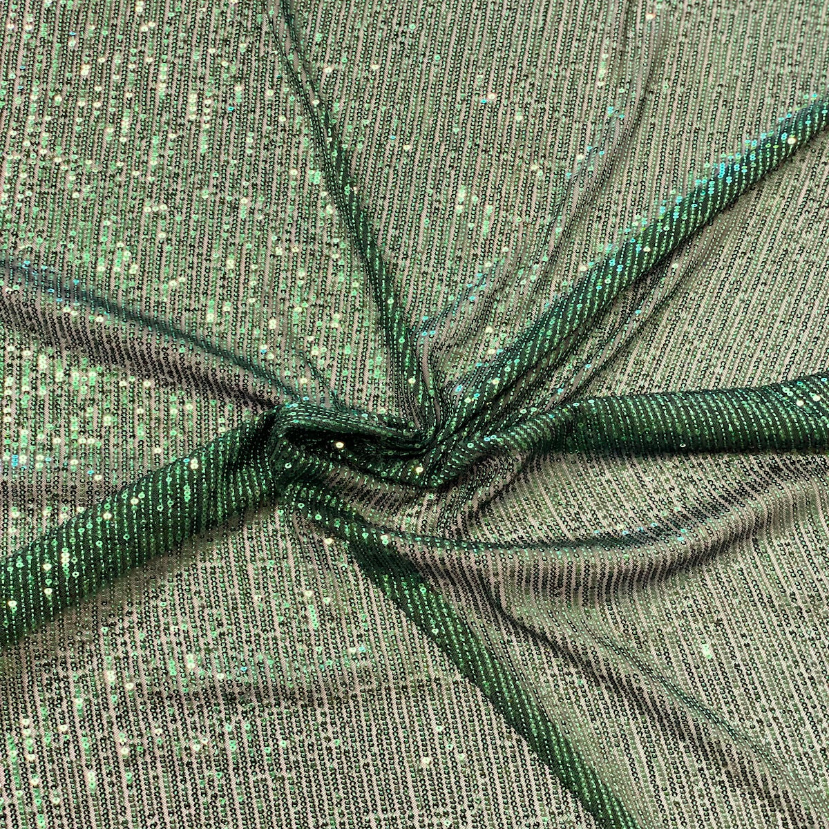 Mille Stripe Stretch Sequins Fabric