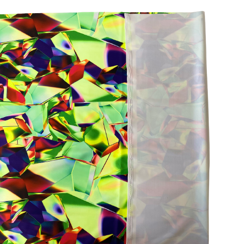 Kaleidoscope Multicolor Abstract Nylon Spandex Fabric