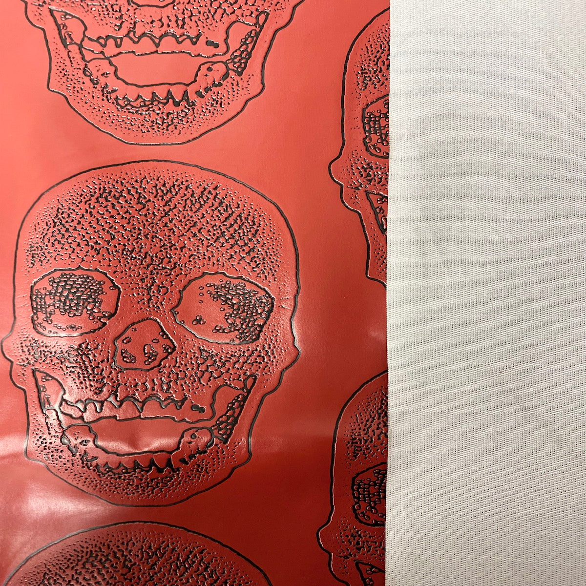 Skeleton Skull Vinyl Fabric