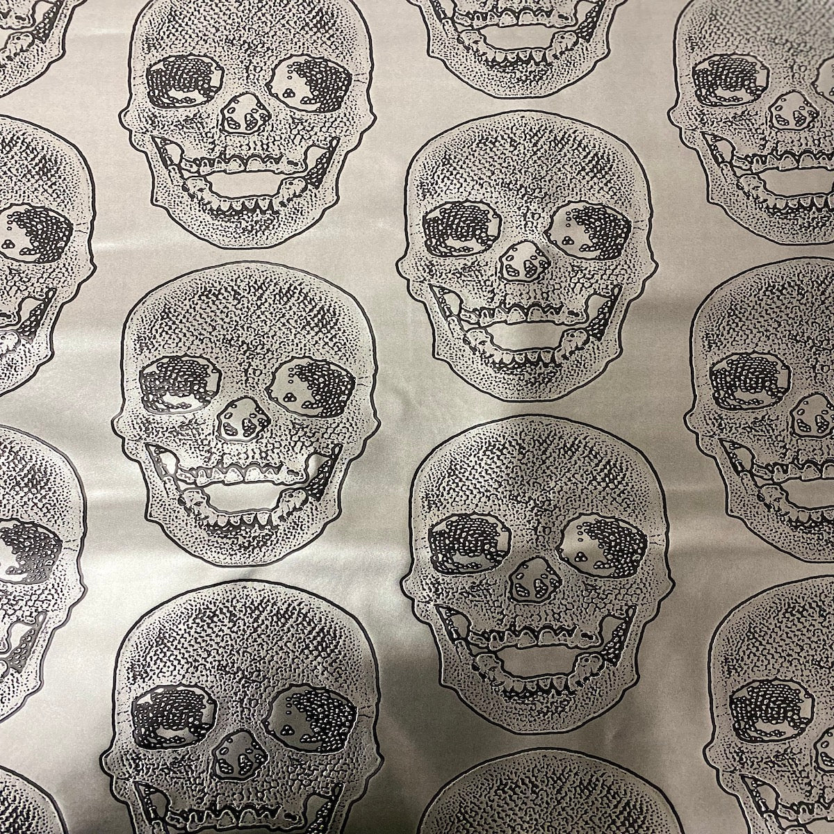 Skeleton Skull Vinyl Fabric