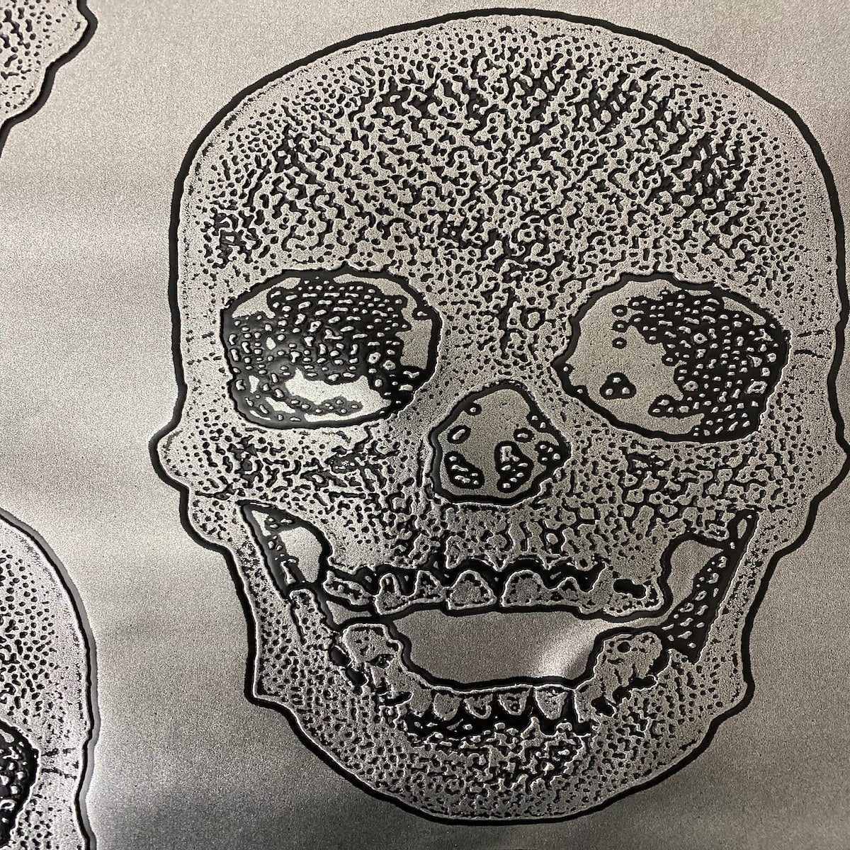 Skeleton Skull Vinyl Fabric