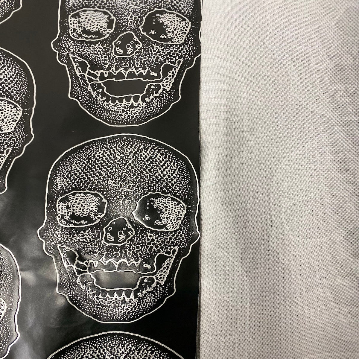 Skeleton Skull Vinyl Fabric