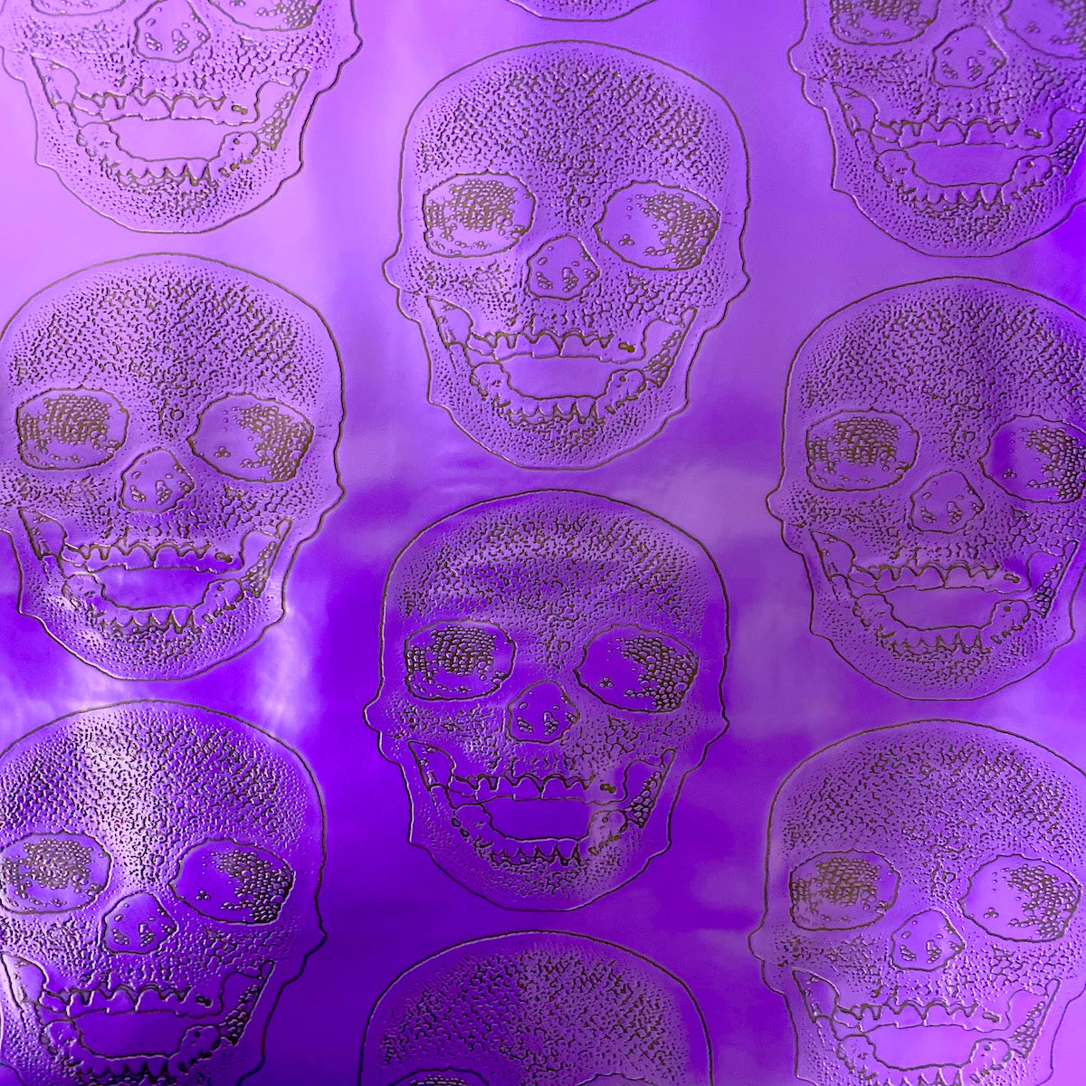 Skeleton Skull Vinyl Fabric