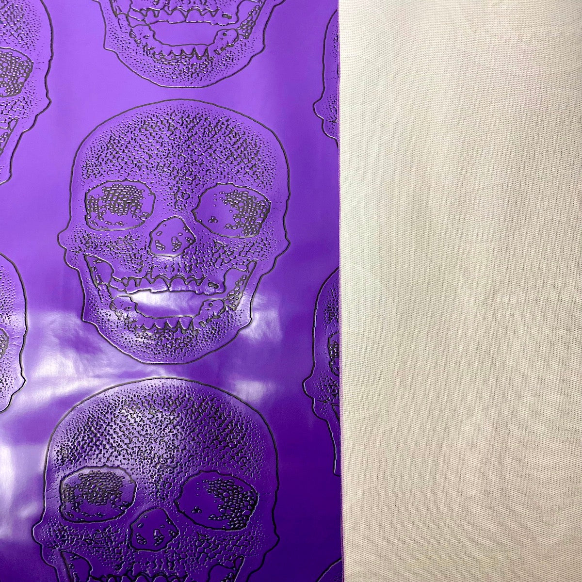 Skeleton Skull Vinyl Fabric