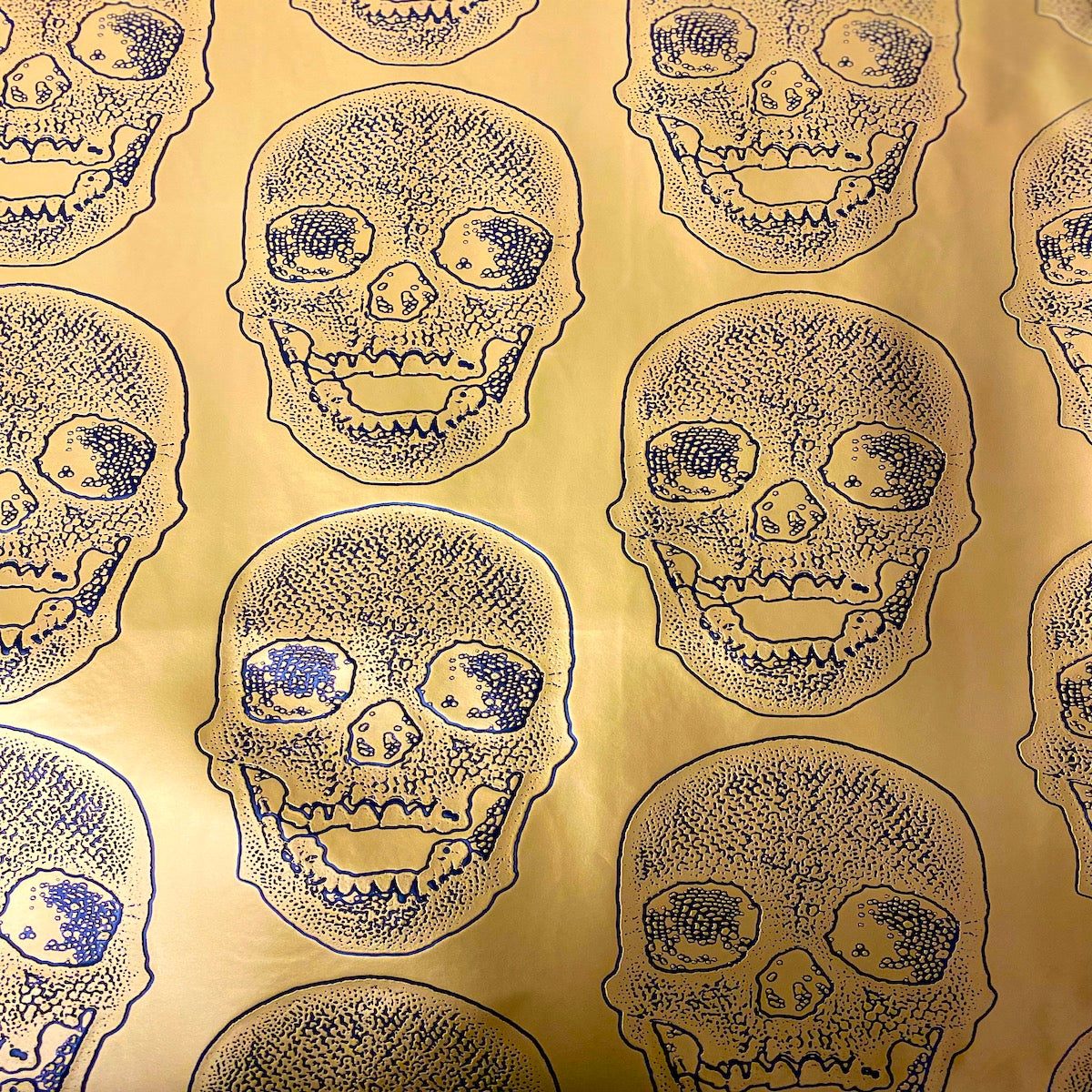 Skeleton Skull Vinyl Fabric