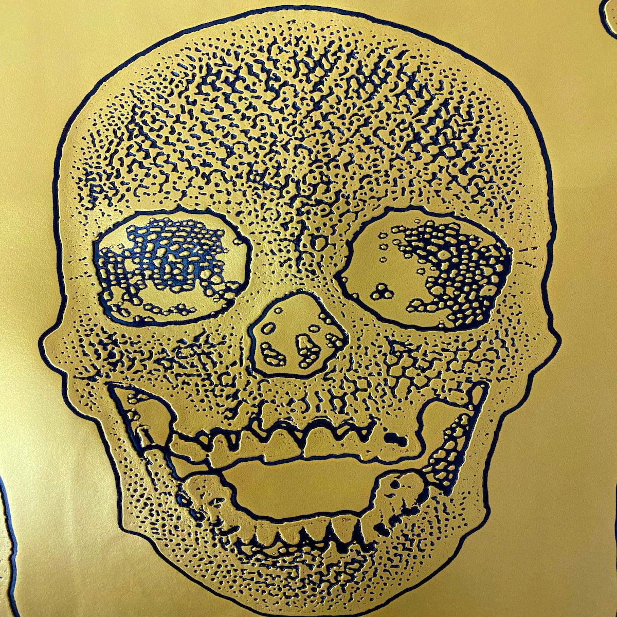 Skeleton Skull Vinyl Fabric