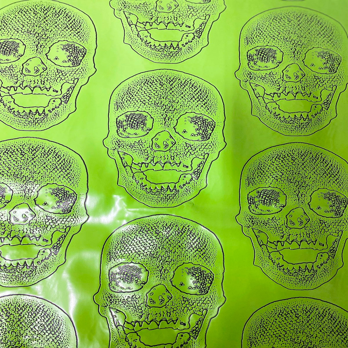 Skeleton Skull Vinyl Fabric