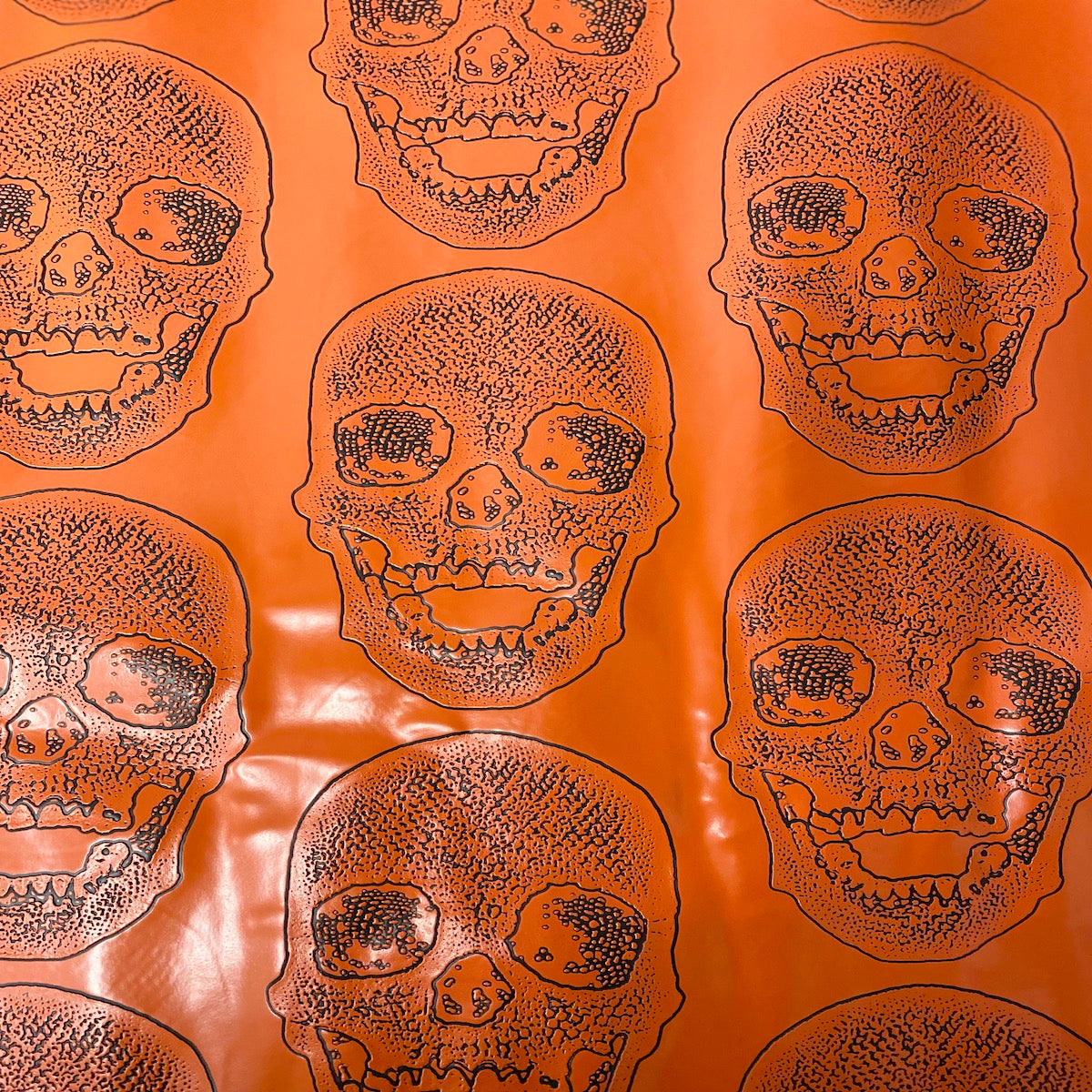 Skeleton Skull Vinyl Fabric