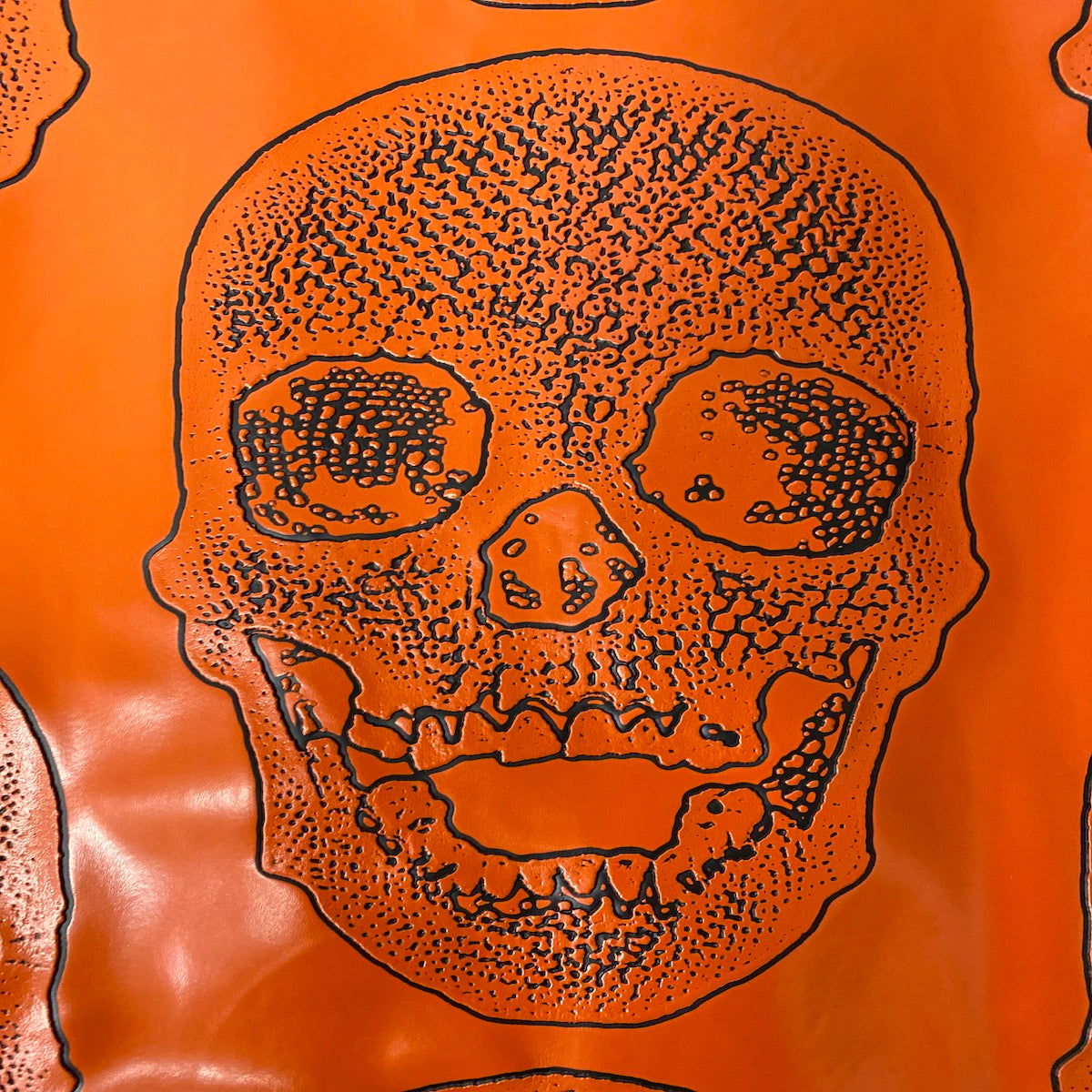 Skeleton Skull Vinyl Fabric