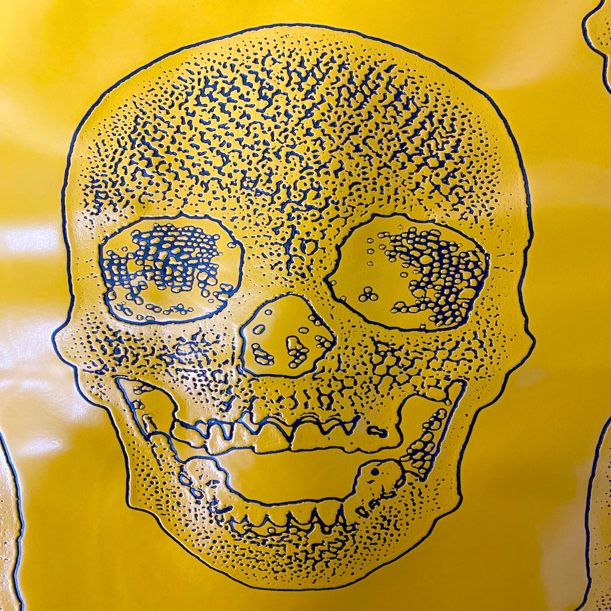 Skeleton Skull Vinyl Fabric