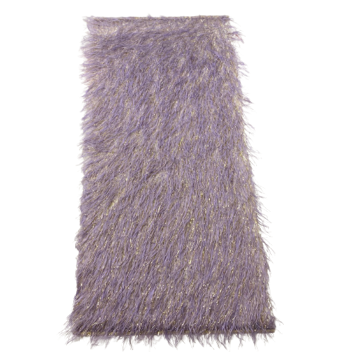 Metallic Faux Fur Tinsel Ostrich Feather Fabric