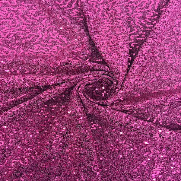 Metallic Lurex Embroidered Stretch Sequins Fabric