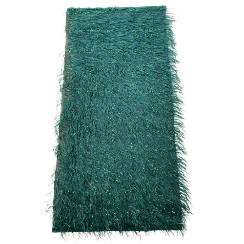 Metallic Faux Fur Tinsel Ostrich Feather Fabric