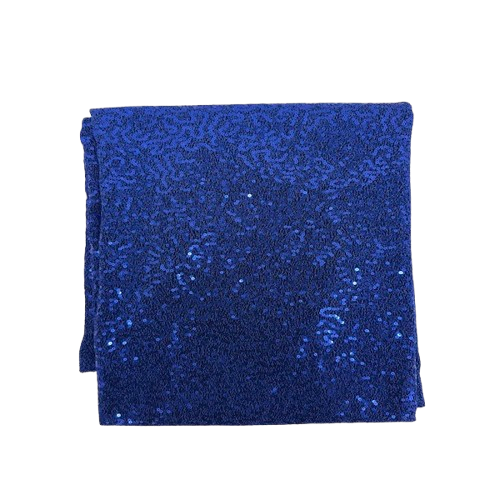 Metallic Lurex Embroidered Stretch Sequins Fabric