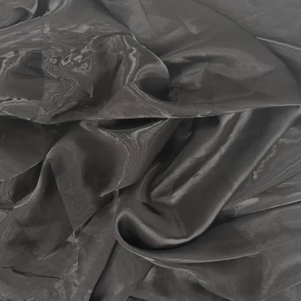 Crystalized Reflective Liquid Faux Silk Chiffon Fabric