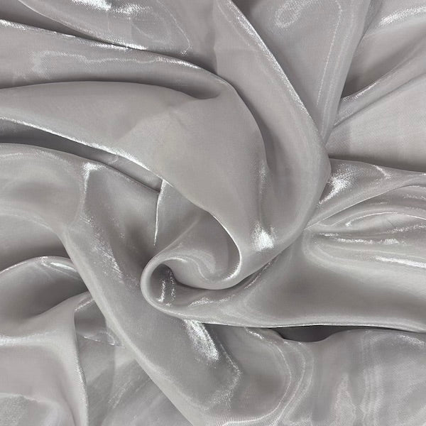 Crystalized Reflective Liquid Faux Silk Chiffon Fabric