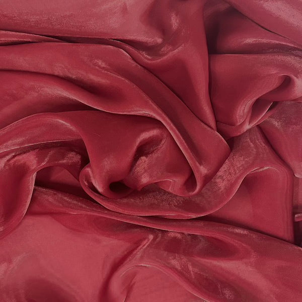 Crystalized Reflective Liquid Faux Silk Chiffon Fabric