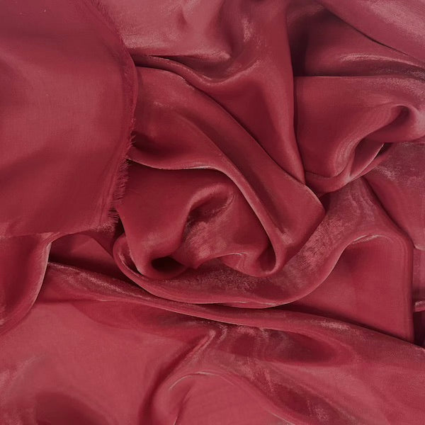 Crystalized Reflective Liquid Faux Silk Chiffon Fabric