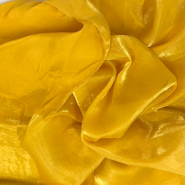 Crystalized Reflective Liquid Faux Silk Chiffon Fabric