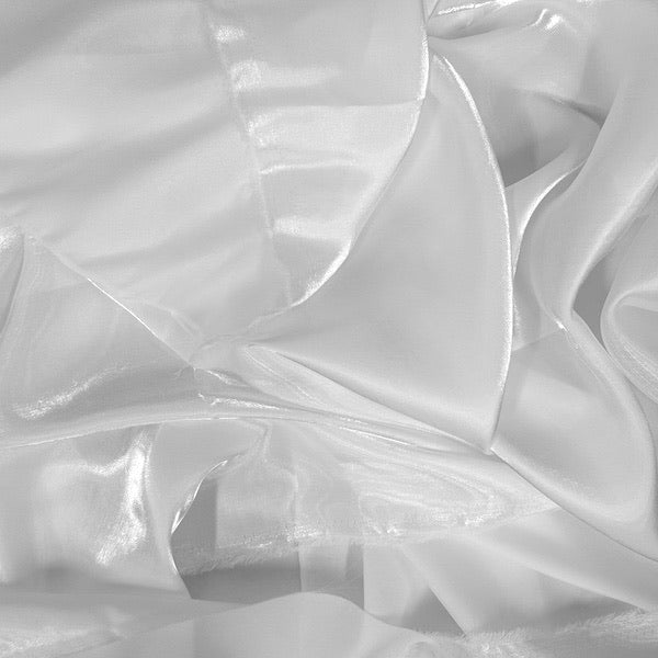 Crystalized Reflective Liquid Faux Silk Chiffon Fabric