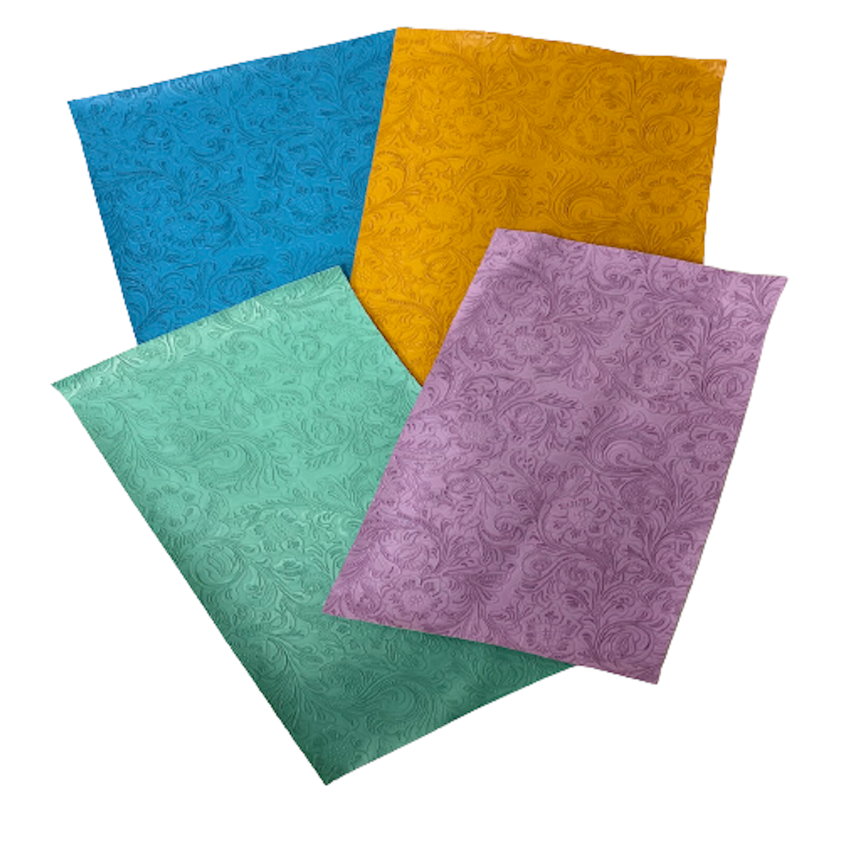 Western Floral PU Faux Leather Vinyl Fabric