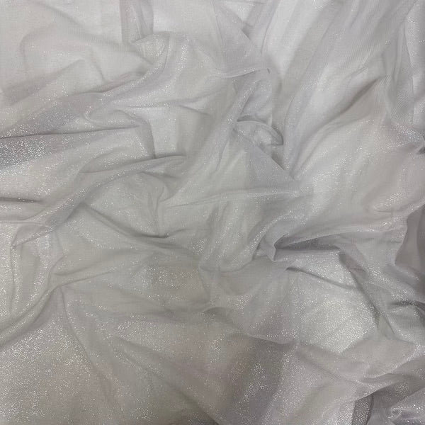 Metallic Foil Dotted Mesh Fabric