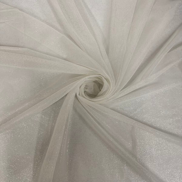 Metallic Foil Dotted Mesh Fabric