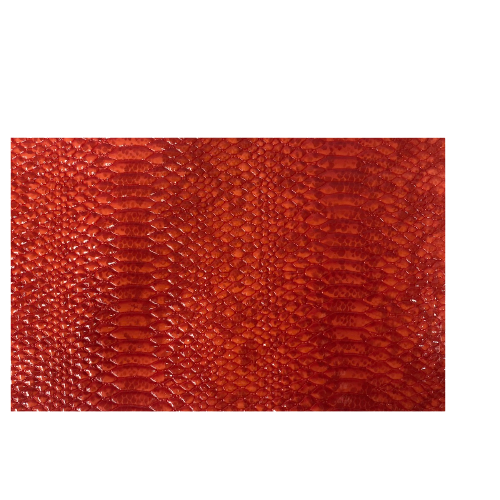 Culebra Patent 3D Embossed Snake Skin Vinyl Fabric