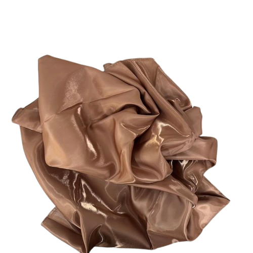 Crystalized Reflective Liquid Bridal Satin Fabric