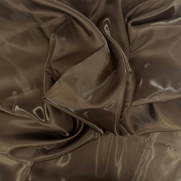 Crystalized Reflective Liquid Bridal Satin Fabric