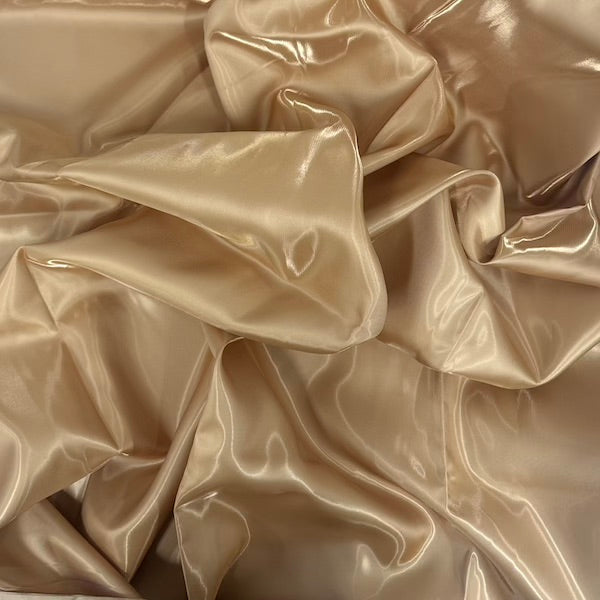 Crystalized Reflective Liquid Bridal Satin Fabric