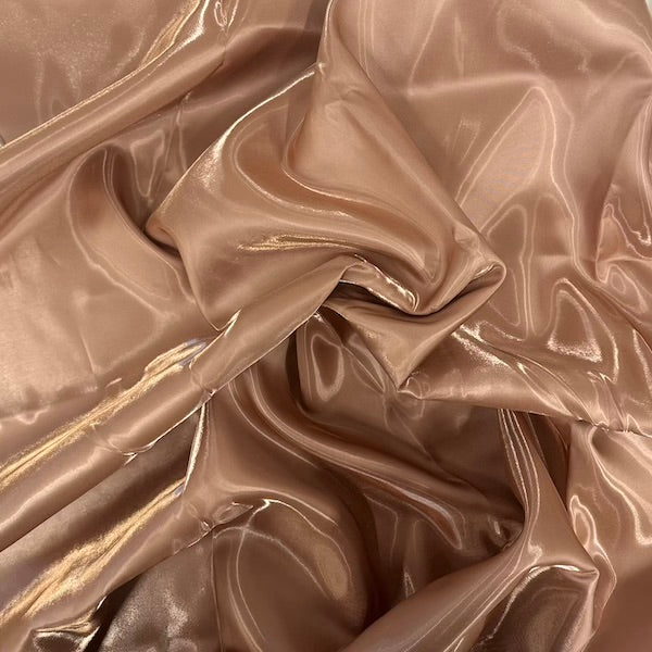 Crystalized Reflective Liquid Bridal Satin Fabric