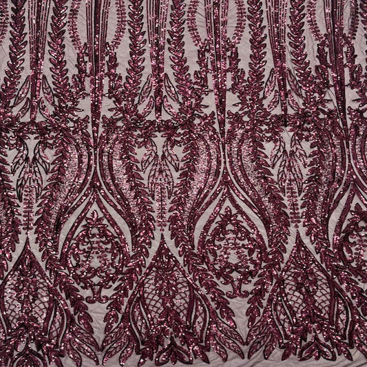 Anault Damask Stretch Sequins Fabric