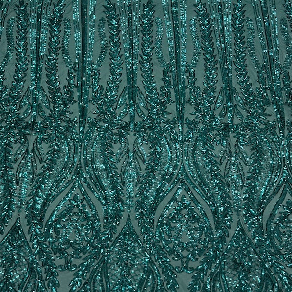 Anault Damask Stretch Sequins Fabric