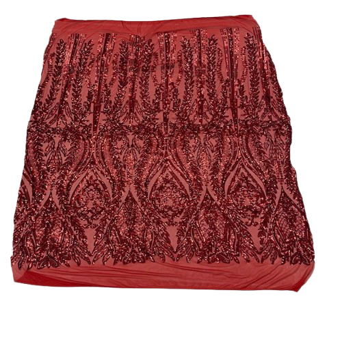 Anault Damask Stretch Sequins Fabric