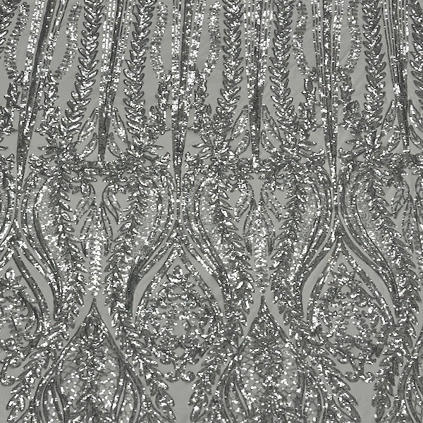 Anault Damask Stretch Sequins Fabric