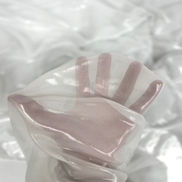 Metallic Liquid Reflective Foil Chiffon Fabric