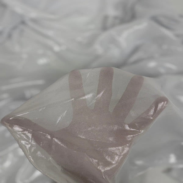 Metallic Liquid Reflective Foil Chiffon Fabric