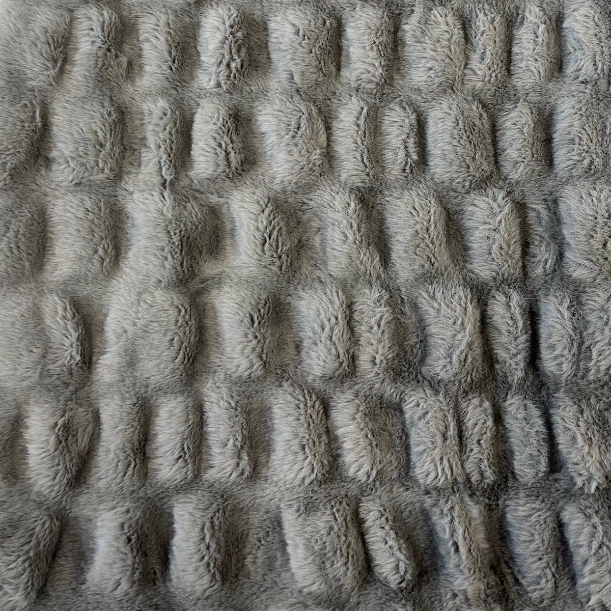 Ruched Chinchilla Stretch Faux Fur Fabric
