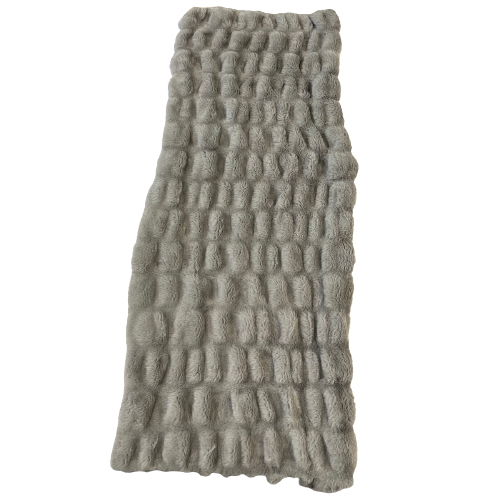 Ruched Chinchilla Stretch Faux Fur Fabric