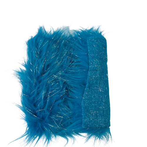 Tinsel Sparkle Glitter Long Pile Shaggy Faux Fur Fabric