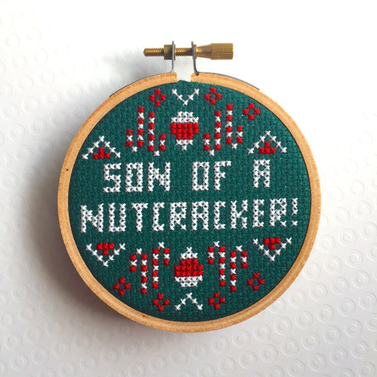 Son of a Nutcracker Counted Cross Stitch DIY KIT Beginner