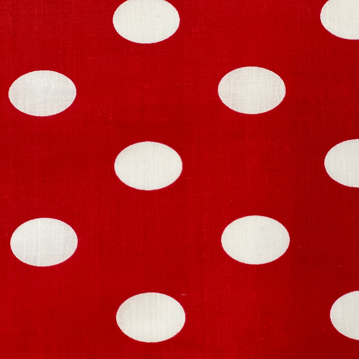 Big Polka Dot Printed Poly Cotton Fabric