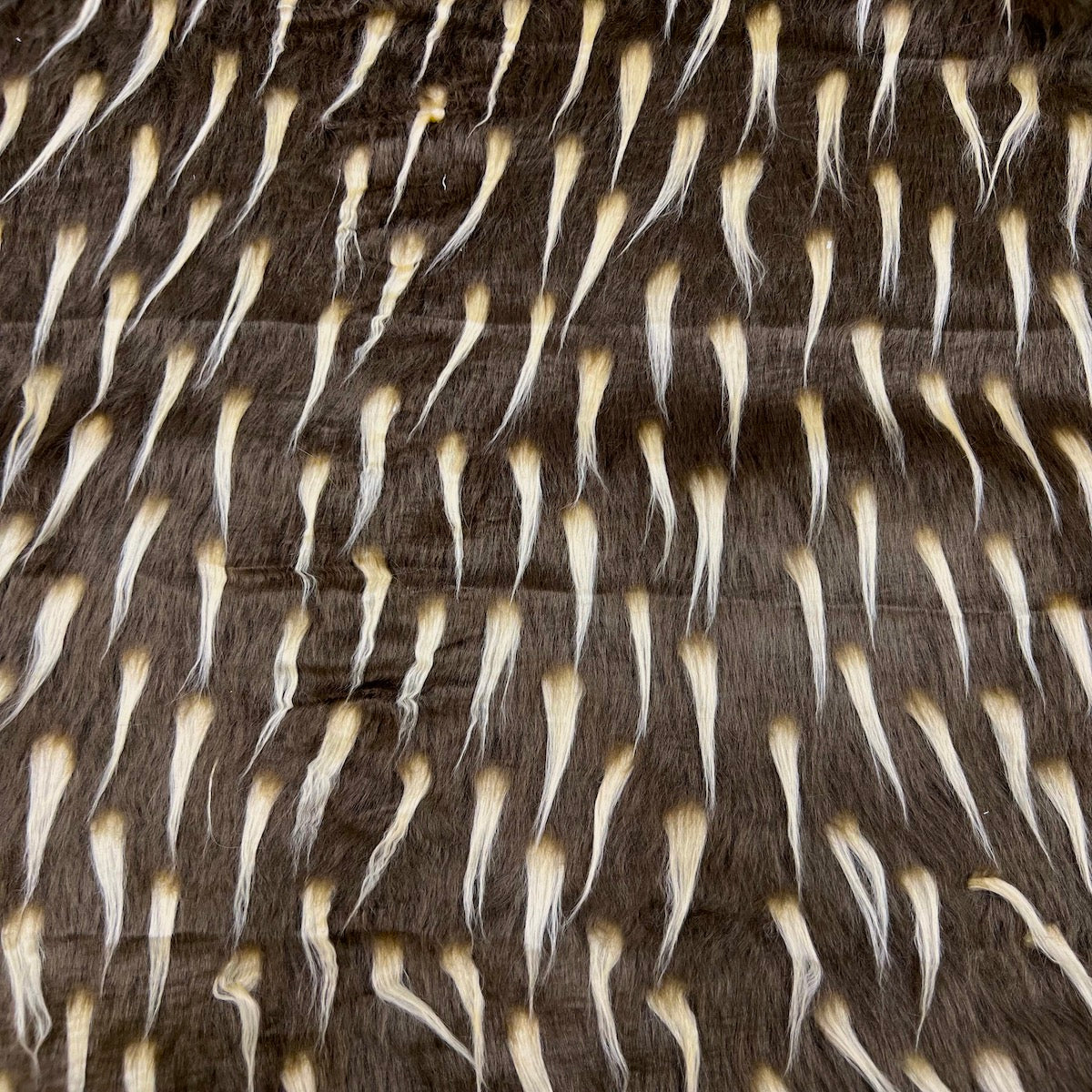 Two Tone Spike Shaggy Faux Fur Fabric