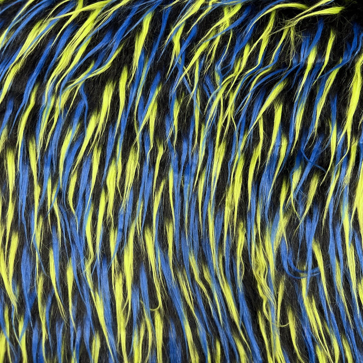 Three Spike Shaggy Faux Fur Fabric
